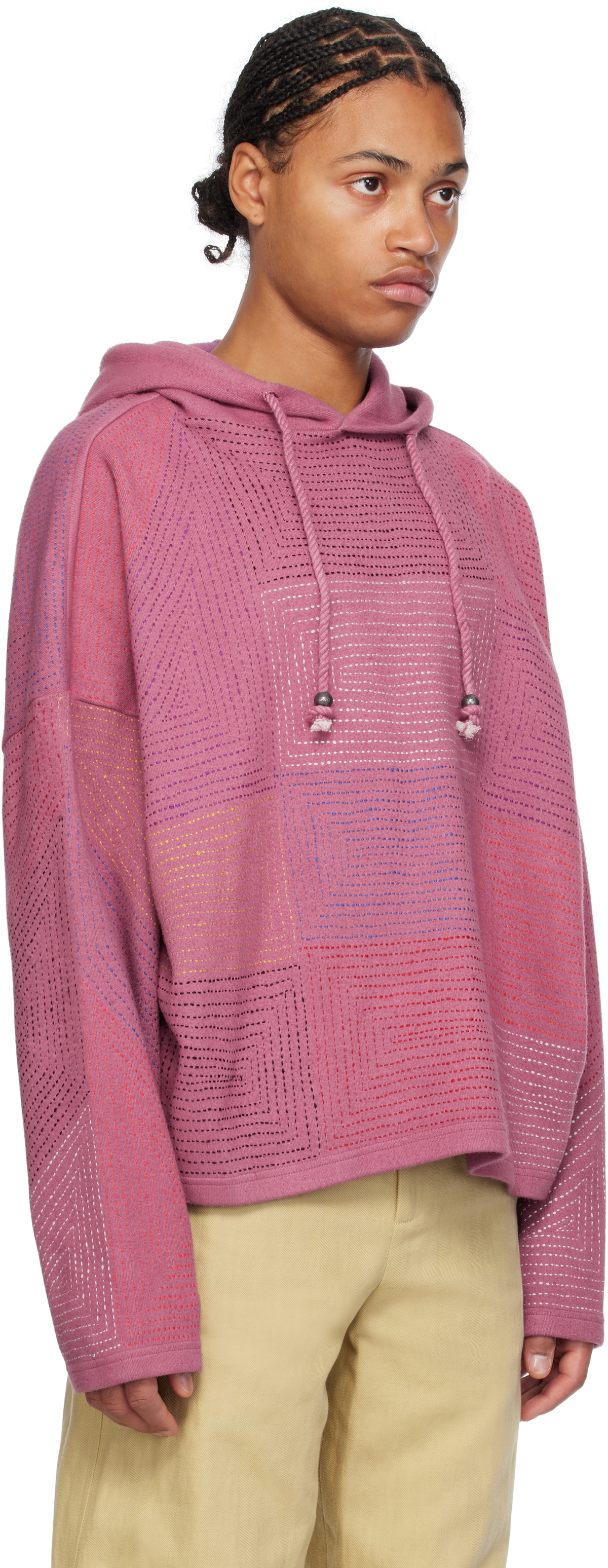 Glass Cypress Purple All-Over Boro Hoodie