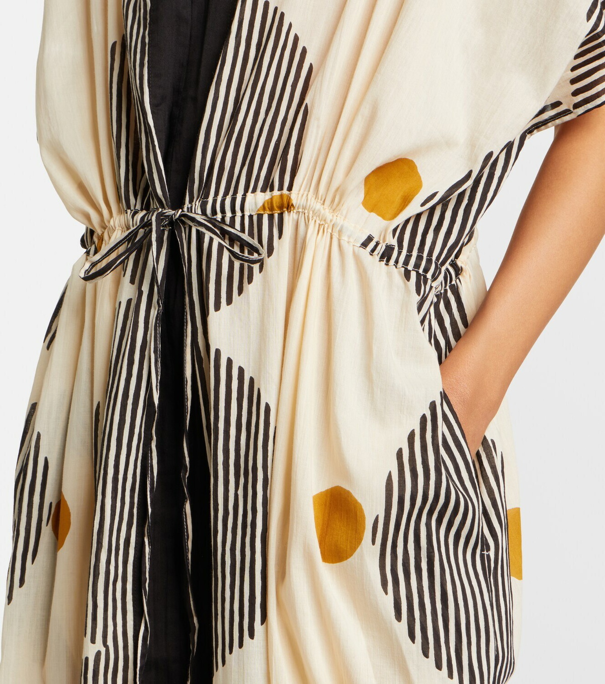 Velvet Amira printed cotton kaftan