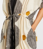 Velvet Amira printed cotton kaftan