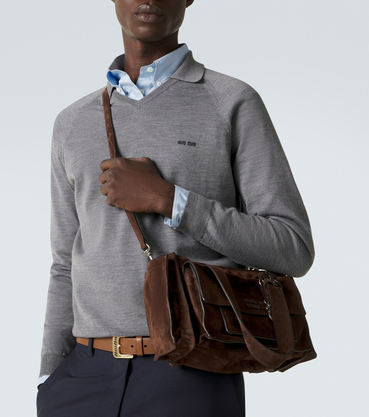 Miu Miu Virgin wool polo sweater