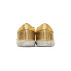 Golden Goose Gold Leather Superstar Sneakers
