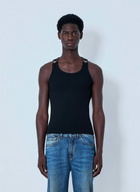 Jean Paul Gaultier Ribbed Tank Top with Metal Hardware