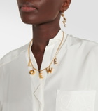Loewe Logo sterling silver necklace