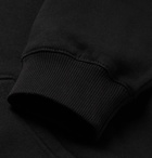 Vetements - Oversized Logo-Print Fleece-Back Cotton-Jersey Zip-Up Hoodie - Men - Black