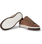 Dolce & Gabbana - Roma Logo-Embellished Suede Sneakers - Men - Tan