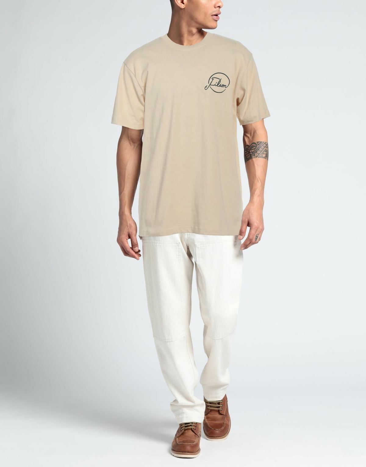 Filson Mens T-shirt in Beige