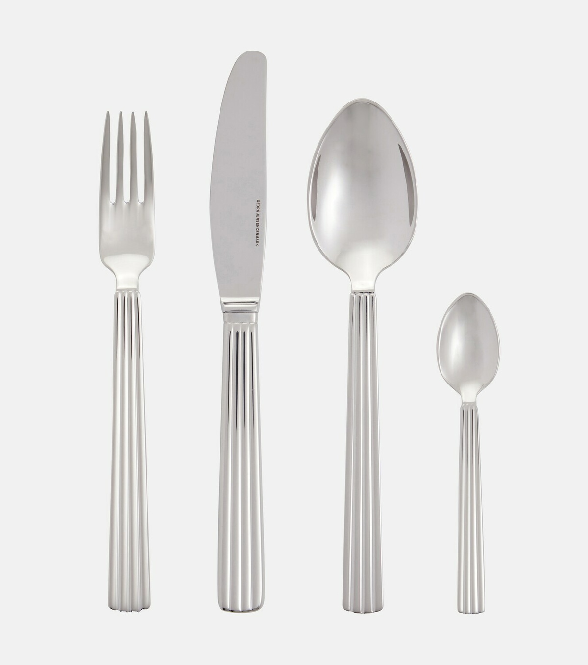 Georg Jensen Bernadotte 16-piece stainless steel cutlery set by Sigvard Bernadotte