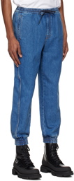 Juun.J Blue Drawstring Jeans