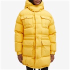 Moncler Women's Genius x Palm Angels Pentaflake Long Parka Jacket in Yellow