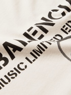 Balenciaga - RuPaul Slim-Fit Distressed Printed Cotton-Jersey T-Shirt - Neutrals