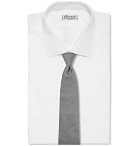 Dunhill - 8cm Textured-Silk Tie - Men - Gray