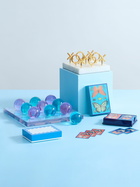 JONATHAN ADLER Marble & Brass Tic Tac Toe Set