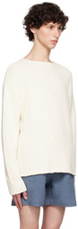 COMMAS Off-White Cotton Cashmere Sweater