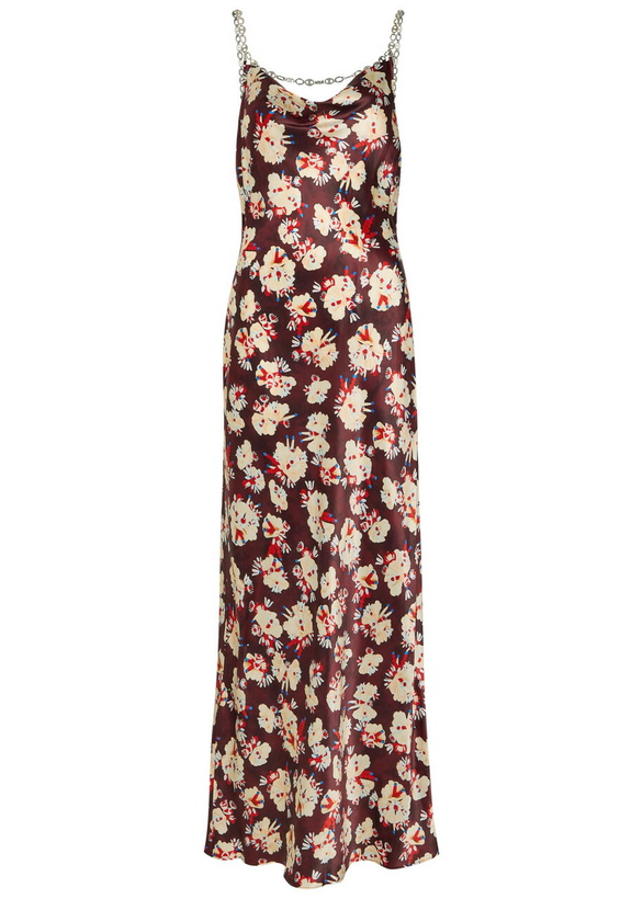 Photo: Rabanne Floral-print Silk Maxi Dress Multicoloured