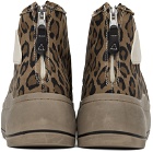 R13 Brown Leopard Kurt Sneakers
