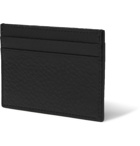 Balenciaga - Logo-Print Textured-Leather Cardholder - Men - Black