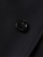 Dunhill - Belted Super 180s Wool Coat - Blue