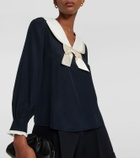 Rixo Eimer silk blouse