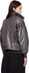 Nicklas Skovgaard Gray Farah Leather Jacket