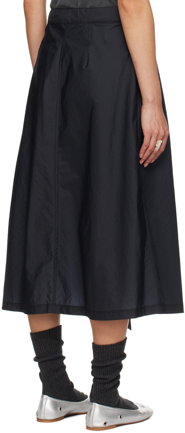 mfpen Navy Wrap Midi Skirt