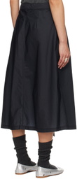 mfpen Navy Wrap Midi Skirt