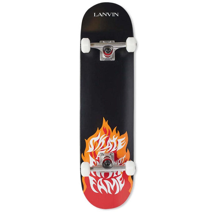 Photo: Lanvin Flame Logo Skateboard