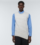 Comme des Garçons Shirt Intarsia-knit wool sweater vest