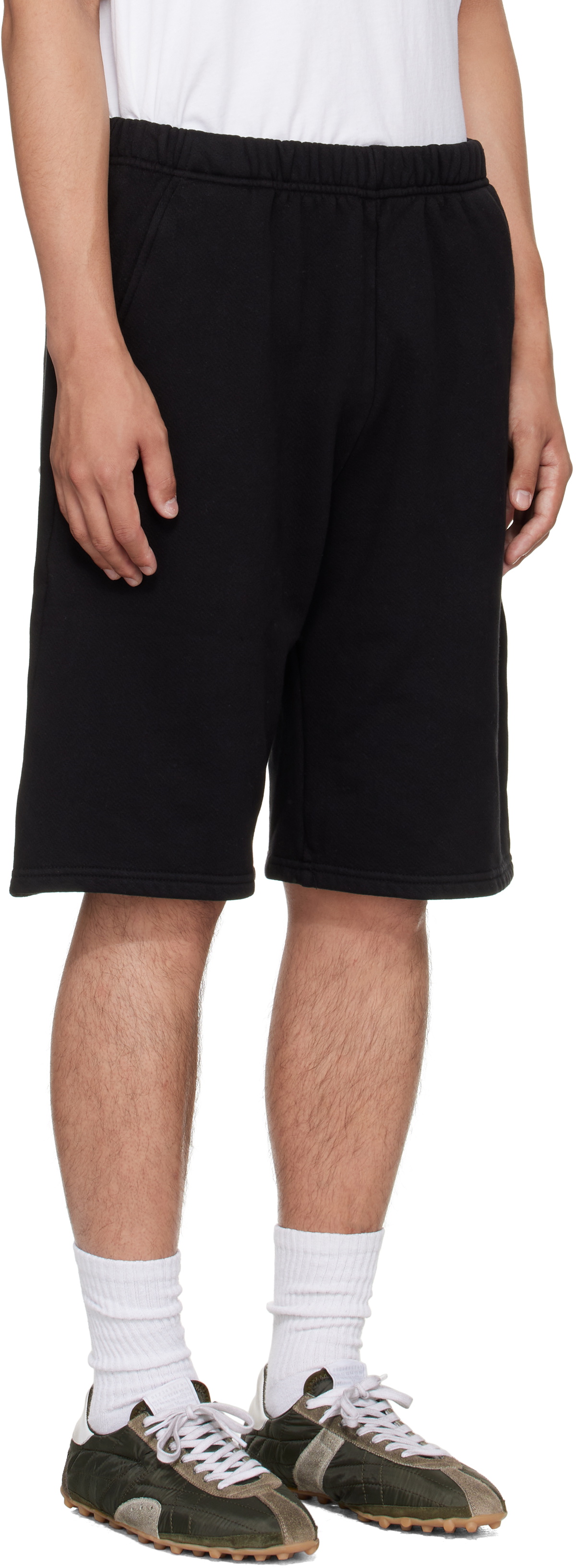 Les Tien Black Heavyweight Utility Shorts