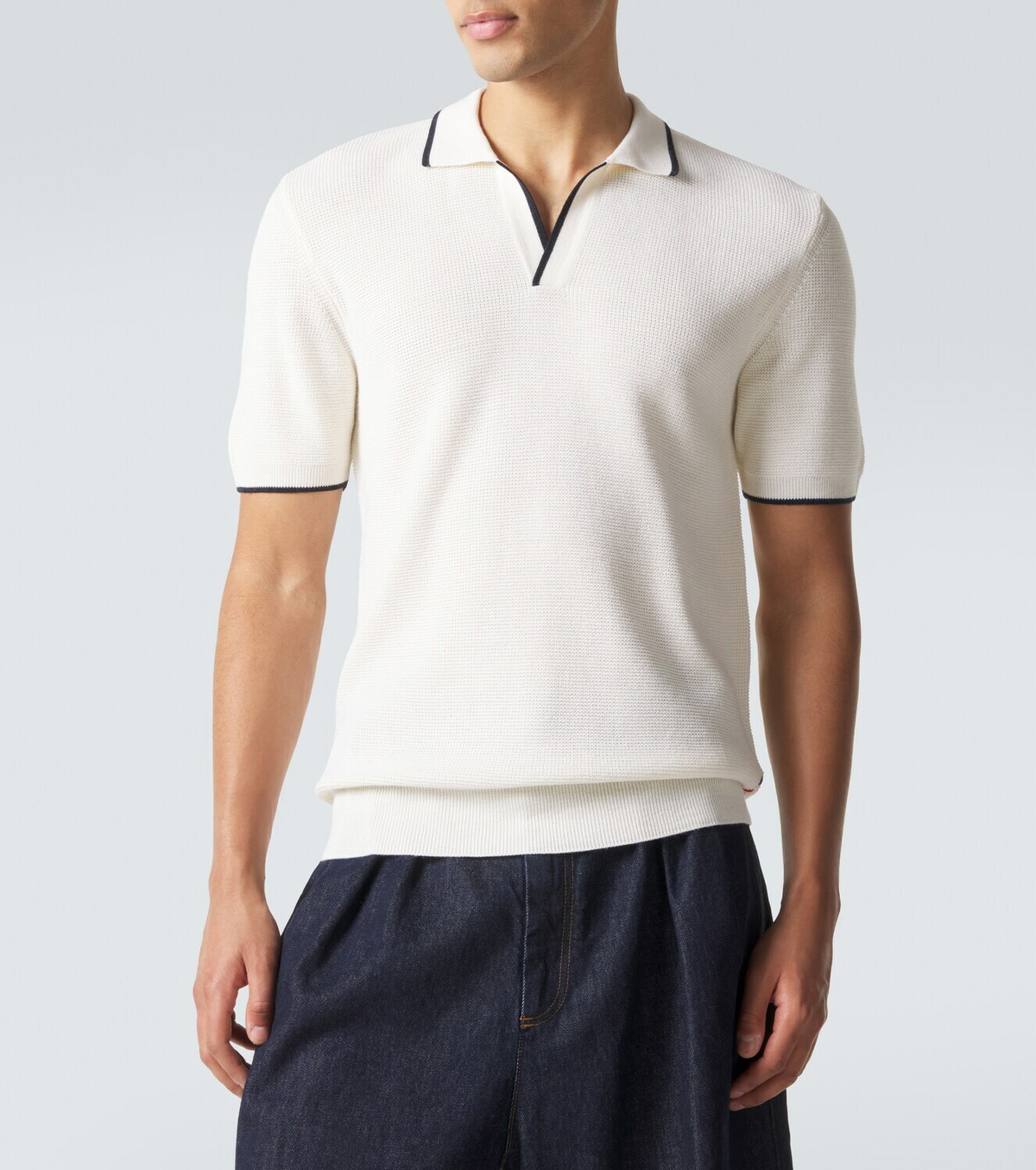 Orlebar Brown Horton wool piqué polo shirt