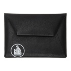 Lanvin Black Logo Envelope Pouch