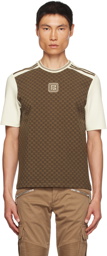 Balmain Brown Mini Monogram T-Shirt