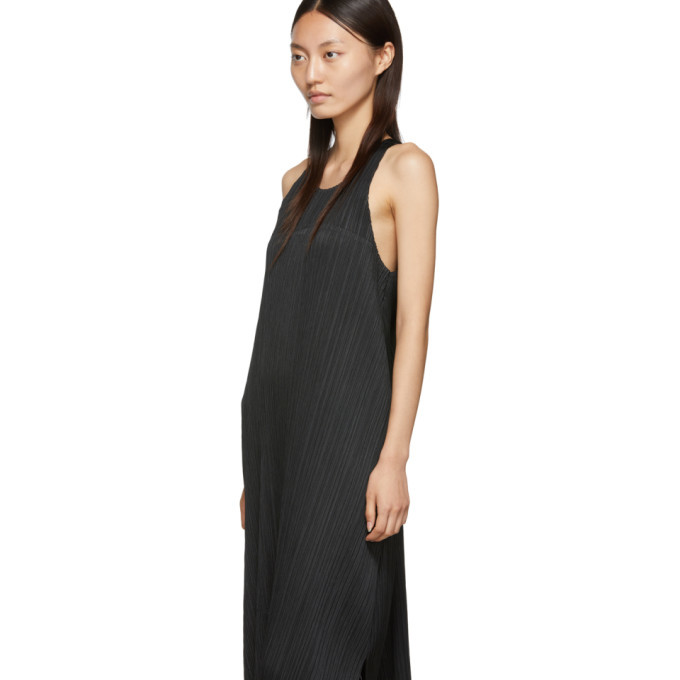 Pleats Please Issey Miyake Black Wrap Dress Pleats Please Issey Miyake