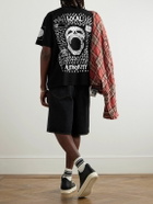 Local Authority LA - Stud Skull O Logo-Print Cotton-Jersey T-Shirt - Black