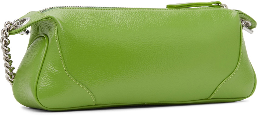 BY FAR Green Grained Samira Shoulder Bag By Far