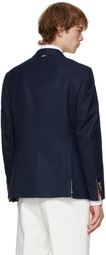 Thom Browne Navy Classic Sport Coat Blazer