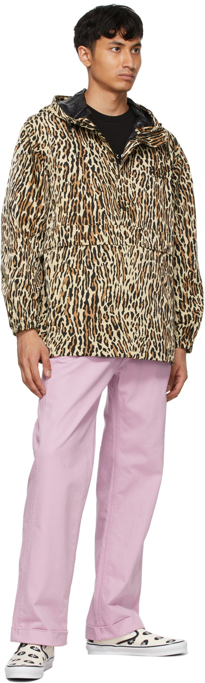 WACKO MARIA Beige Leopard Anorak Jacket Wacko Maria