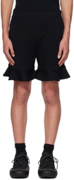 JW Anderson Black Ruffled Shorts