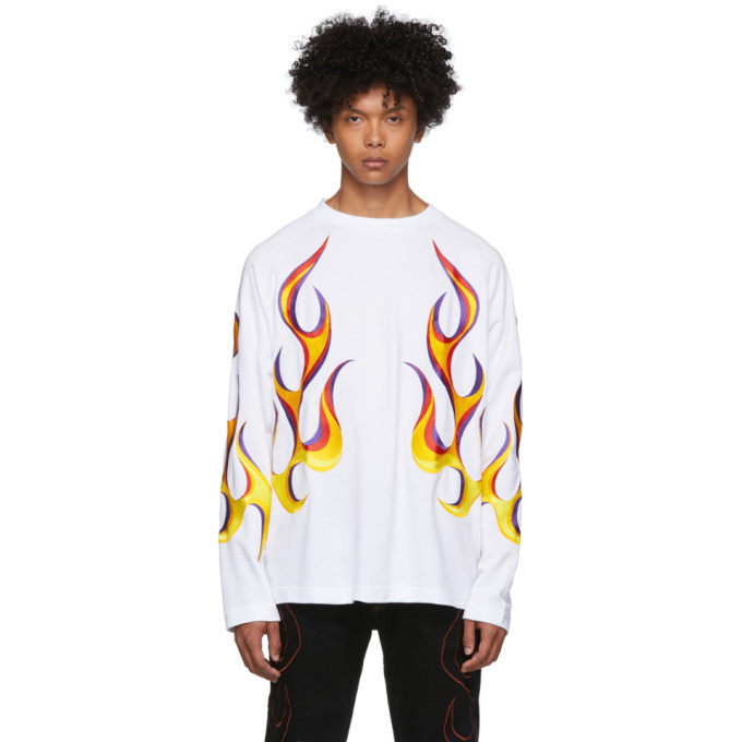 Photo: Etudes White Desert Flaming Long Sleeve T-Shirt