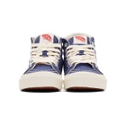 Vans Blue Herringbone OG Sk8-Hi Sneakers