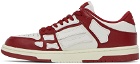 AMIRI Red & White Skel Low Sneakers