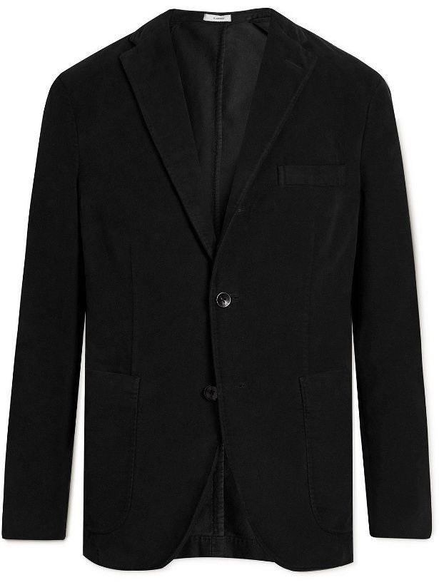 Photo: Boglioli - Unstructured Garment-Dyed Cotton-Moleskin Suit Jacket - Black