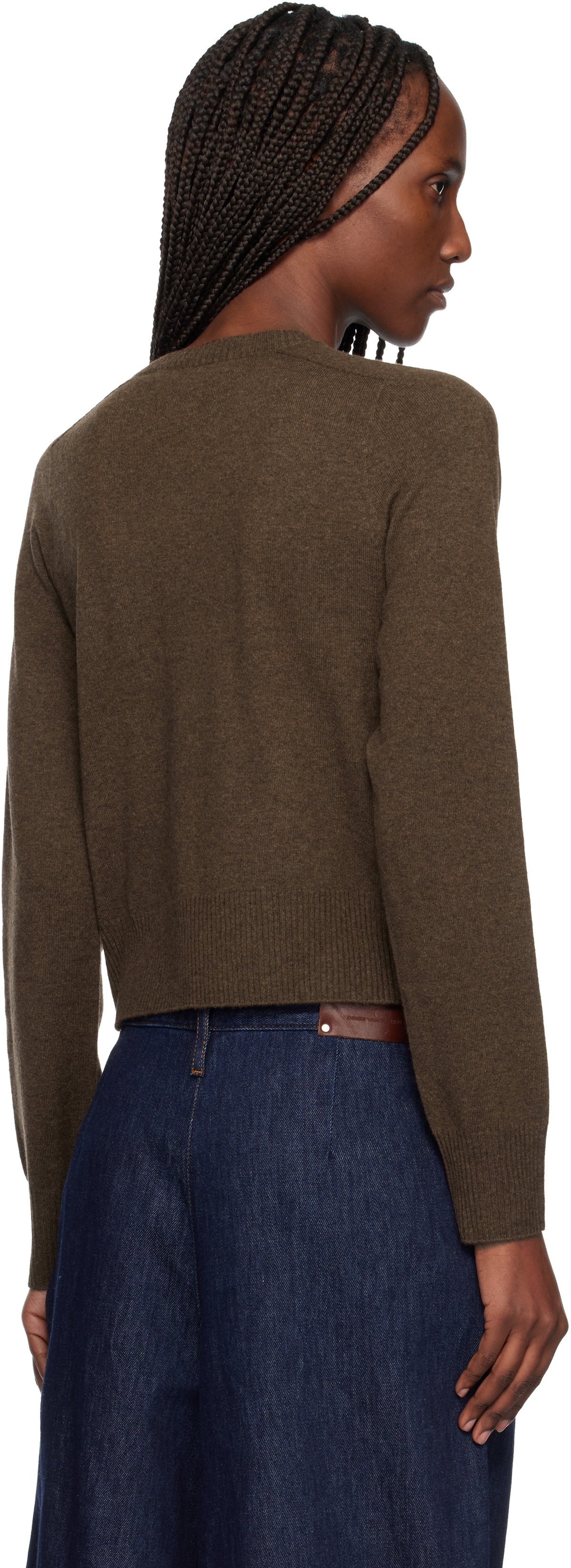 arch4 Brown Boston V-neck Sweater