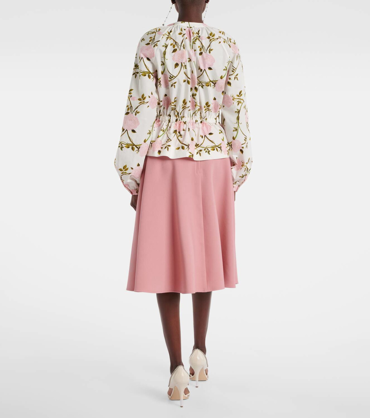 Giambattista Valli Floral cotton blouse
