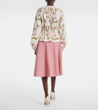 Giambattista Valli Floral cotton blouse