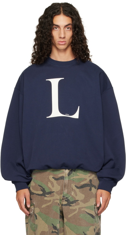 Photo: VETEMENTS Navy 'L-esbian' Oversized Sweatshirt