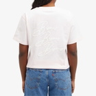 Bisous Skateboards Women's Cigarette T-Shirt in Light Pink