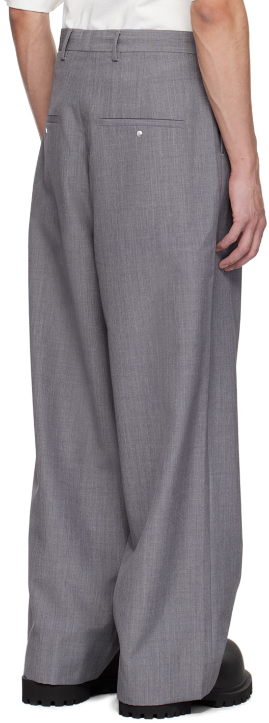 Karmuel Young Gray Vacuum Trousers