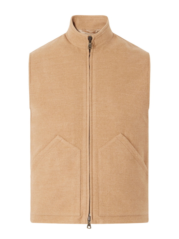 Photo: J. Mueser - Wool-Felt Gilet - Brown