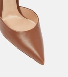 Gianvito Rossi Juno D'Orsay 105 leather pumps