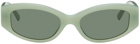 INSATIABLE HIGH SSENSE Exclusive Green Jude Sunglasses